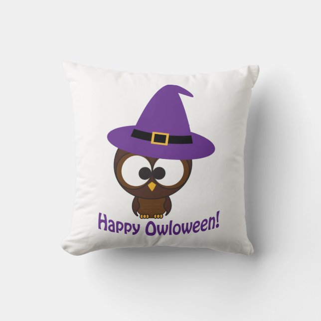 Happy Owloween Kissen (Vorderseite)