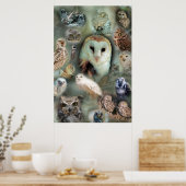 Happy Owls Plakatdruck Poster (Küche)
