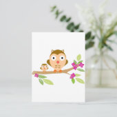 Happy Owls Postkarte (Stehend Vorderseite)