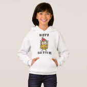 Happy Owly Days Funny Santa Owl Hoodie (Vorne ganz)