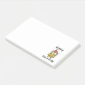 Happy Owly Days Funny Santa Owl Post-it Klebezettel (angewinkelt)