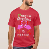 Happy Paares Erste Weihnachten als Mr & Mrs. Graph T-Shirt (Vorderseite)