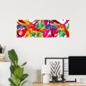 Happy Paint Spritzer Poster (Heimbüro)