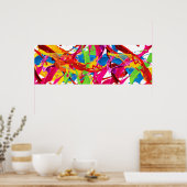 Happy Paint Spritzer Poster (Küche)