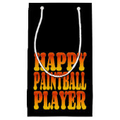 Happy Paintball Player Kleine Geschenktüte (Vorderseite)