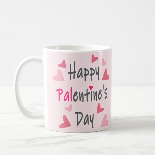 Happy Palentine's Day Valentine's Day Coffee Tasse (Links)