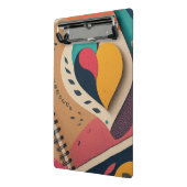 Happy Paly Flame Herz entworfen Mini Klemmbrett (Gewinkelt2)