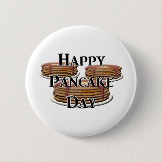 Happy Pancake Day Button (Vorderseite)