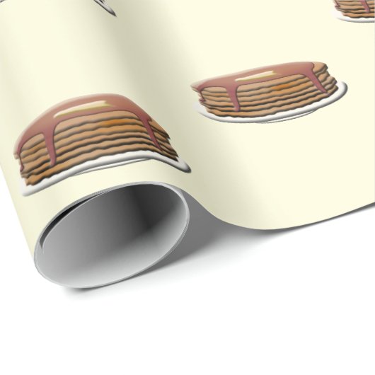 Happy Pancake Day Geschenkpapier (Rolleneckpunkt)