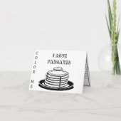 Happy Pancake Day oder Shrove Dienstag Karte (Rückseite)