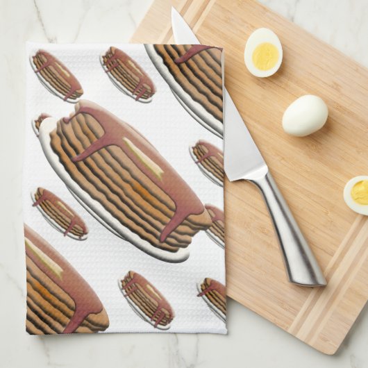 Happy Pancake Day - Pancake Stack Handtuch (Viertel Falte)