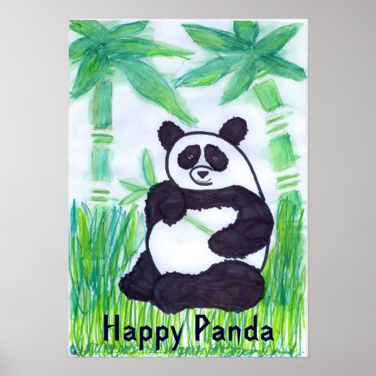Happy Panda 16x23 Poster (Vorne)