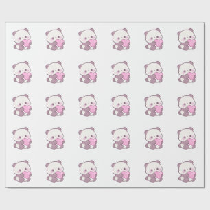 Happy Panda Design Positive Niedliche Vibes Geschenkpapier