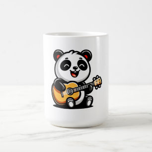 Happy Panda Gitarrist - Niedliches akustisches Mus Kaffeetasse