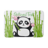 Happy Panda mit Bamboo & Cherry Blossom Badematte (Vorderseite)