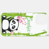 Happy Panda mit Bamboo & Cherry Blossom Case-Mate iPhone Hülle (Rückseite / Rechts)