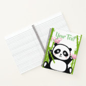 Happy Panda mit Bamboo & Cherry Blossom Notizblock (Innenseite)