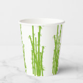 Happy Panda mit Bamboo & Cherry Blossom   Pappbecher (Rückseite)