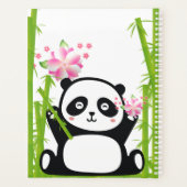 Happy Panda mit Bamboo & Cherry Blossom Planer (Rückseite)