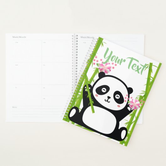 Happy Panda mit Bamboo & Cherry Blossom Planer (Anzeige)