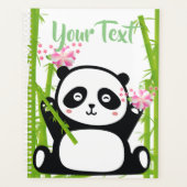 Happy Panda mit Bamboo & Cherry Blossom Planer (Vorderseite)