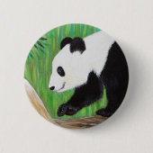 Happy Panda Painting Button (Vorderseite)