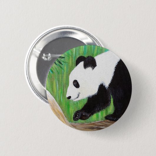 Happy Panda Painting Button (Vorne & Hinten)