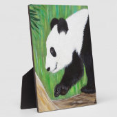 Happy Panda Painting Fotoplatte (Seite)
