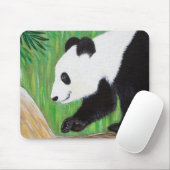 Happy Panda Painting Mouse Pad Mousepad (Mit Mouse)
