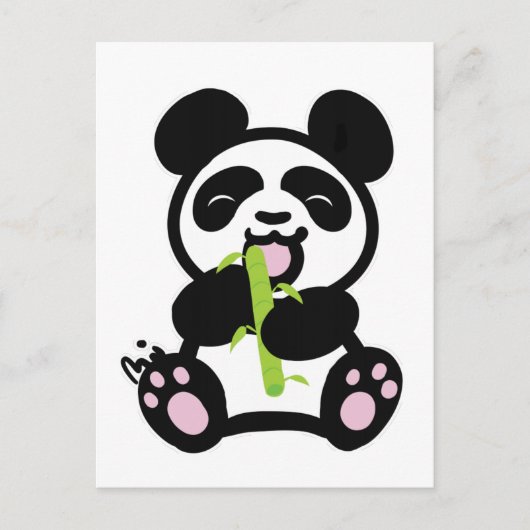 Happy Panda Postkarte (Vorderseite)