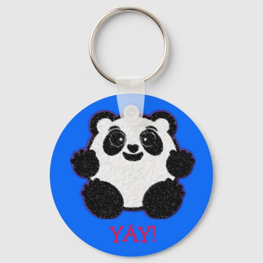 Happy Panda Schlüsselanhänger (Vorderseite)