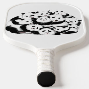 Happy Pandas Family Liebe Hugs Pickleball Paddle