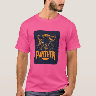 Happy Panther Face for Man and Woman T-Shirt