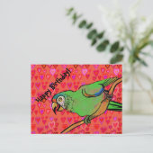 Happy Papagei Postkarte (Stehend Vorderseite)