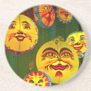 Happy Paper Fans Getränkeuntersetzer