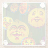 Happy Paper Fans Glasuntersetzer (Rückseite)