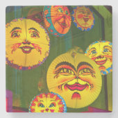 Happy Paper Fans Steinuntersetzer (Vorderseite)