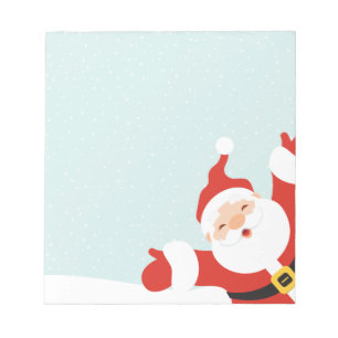 Happy Papercut Santa Notizblock