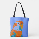 Happy Parrot Tote Bag Tasche (Rückseite)