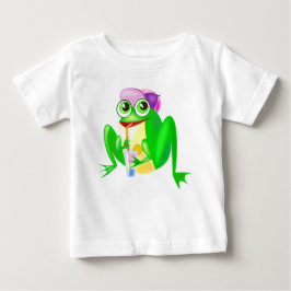 Happy Party Frog Baby T - Shirt Fun
