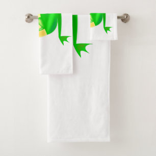 Happy Party Frog Bath Handtuch Set - Custom Colors