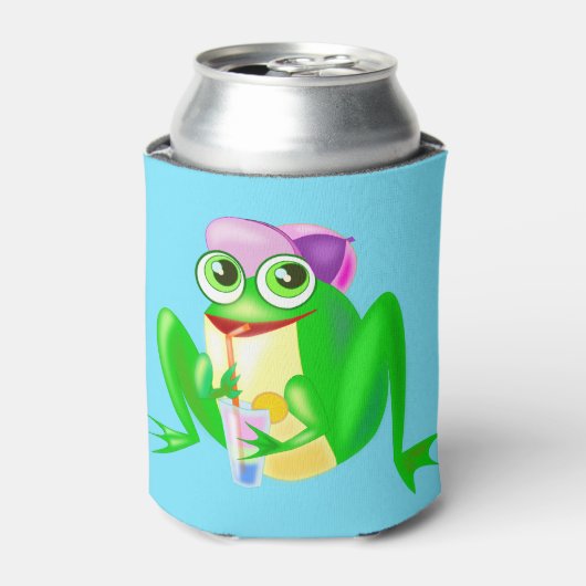 Happy Party Frog Can Cooler Dosenkühler (Kanne Vorderseite)