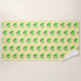 Happy Party Frog Strandtuch