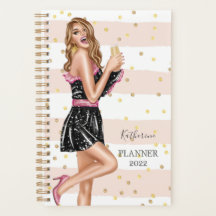 Happy Party Girl Spiral Foto Planner