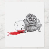 Happy Party Owl Weinetikett (Einzelnes Label)