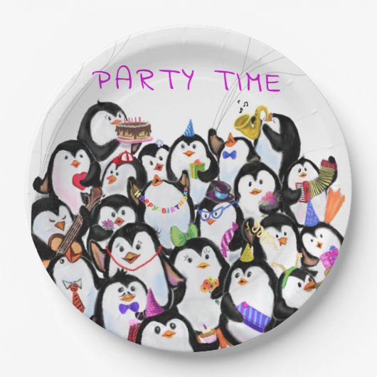 Happy Party Pinguin Paper Teller (Vorderseite)