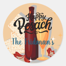Happy Passover | Bewunderschön und beeindruckend Runder Aufkleber