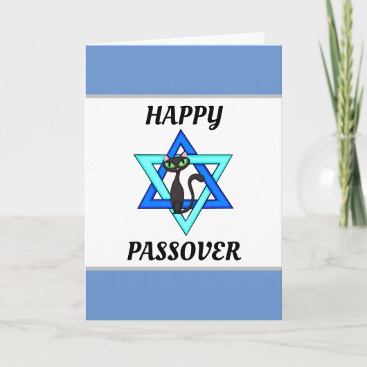 Happy Passover Cats Karte (Vorderseite)