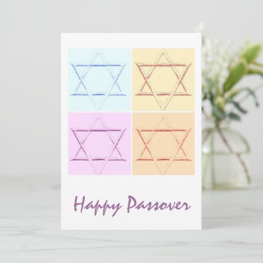 Happy Passover Einladung (Stehend Vorderseite)