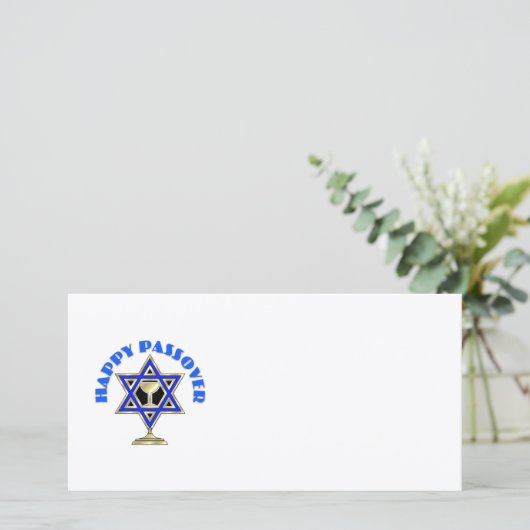 Happy Passover Feiertagskarte (Stehend Vorderseite)